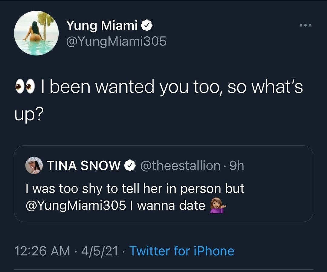 Megan Thee Stallion Yung Miami flirting