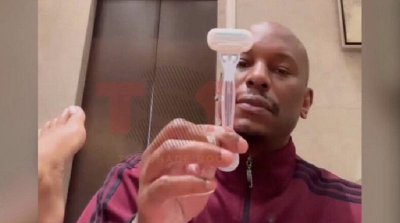 Tyrese shaving girlfriend IG GF