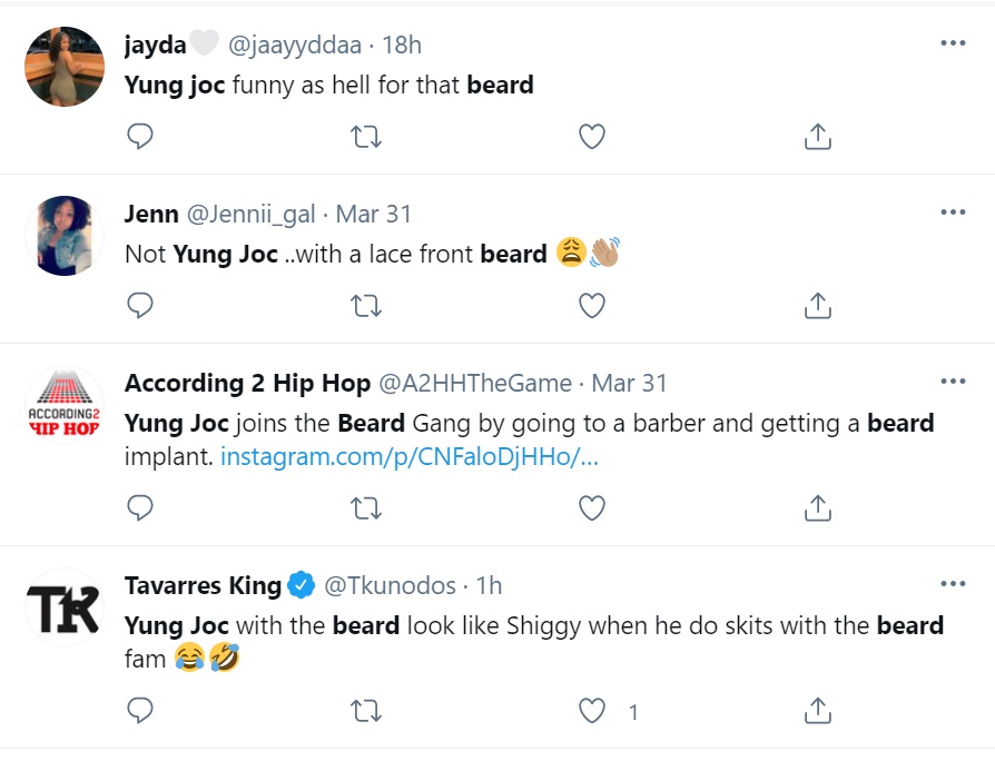 Yung Joc beard