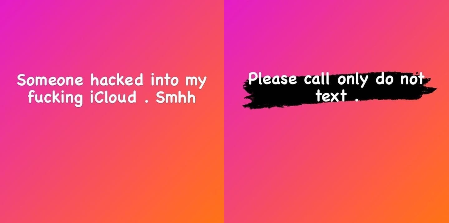 Alexis Sky iCloud hack hacked