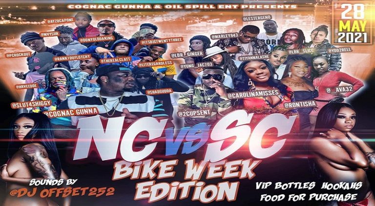 Cognac Gunna NC vs. SC Bike Week edition