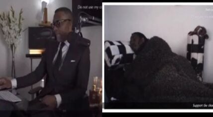 Kevin Samuels man in his bed