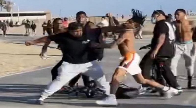 NLE Choppa, and his crew, got into a fight, where several of his guys ...