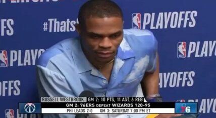 Russell Westbrook talks fan pouring popcorn on him