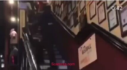 Black woman gets dragged down staircase by security guard