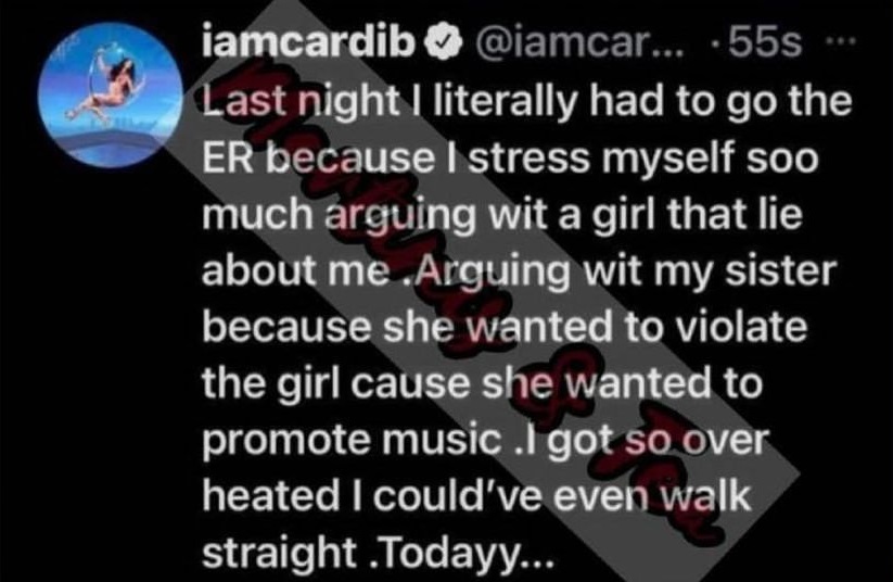 Cardi B claims she went to the ER after Jessie Woo argument over Nicki Minaj