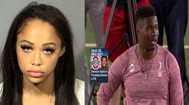 Dwayne Haskins gets abused by his wife and she knocked his tooth out