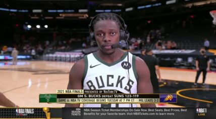 Jrue Holiday talks Bucks' Game 5 win over Suns in 2021 NBA Finals