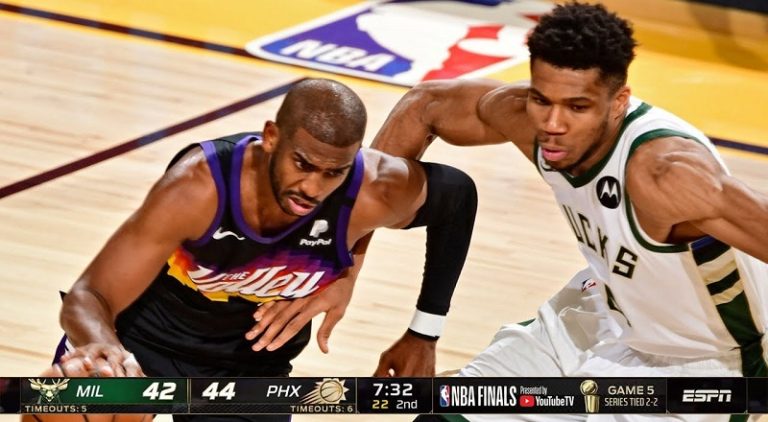 Milwaukee Bucks beat Phoenix Suns in Game 5 of 2021 NBA Finals