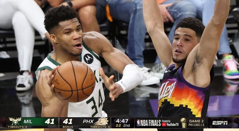 Phoenix Suns take 2-0 series lead over Milwaukee Bucks in 2021 NBA Finals