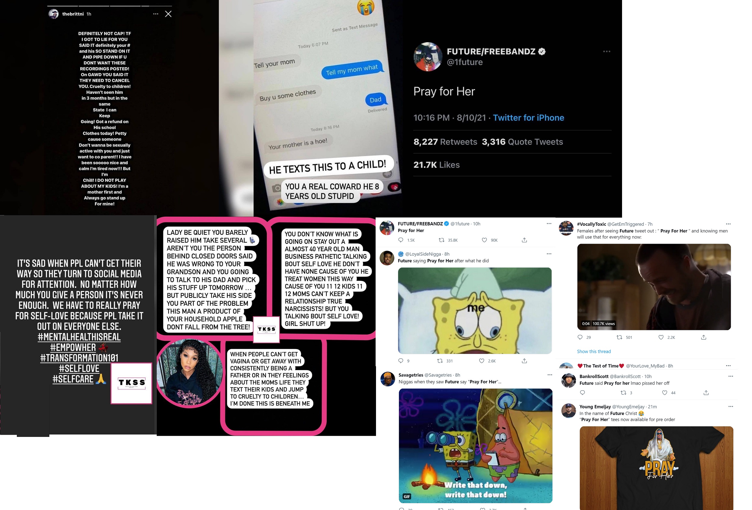 Brittni Mealy accuses Future of calling her a hoe in text to their daughter