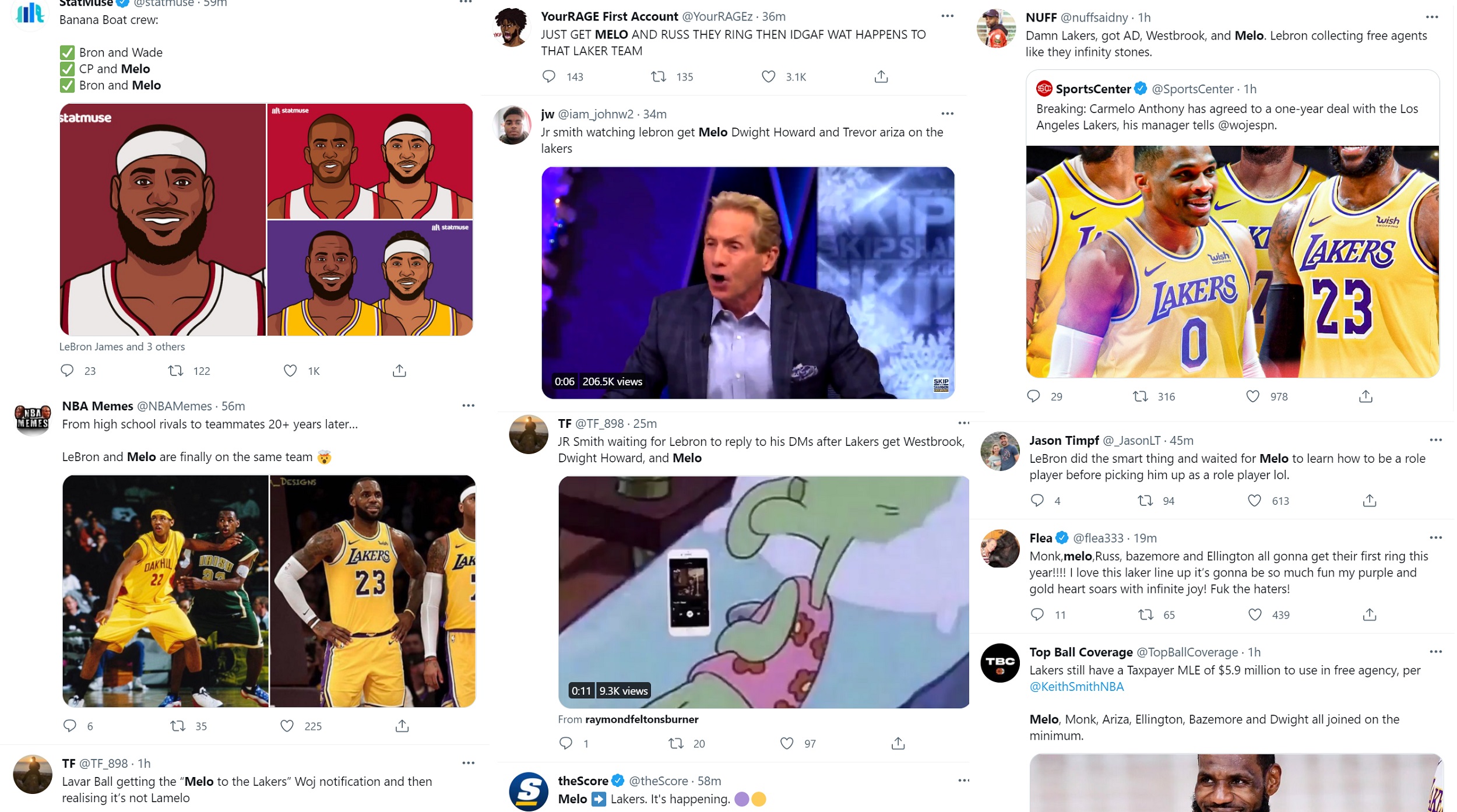 Carmelo Anthony signs one year deal with LA Lakers