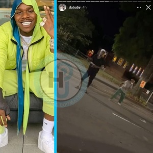 DaBaby pays homeless men $100 apiece to dance to his music in the middle of the street