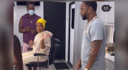 Eve makes Cam'ron get her a sandwich