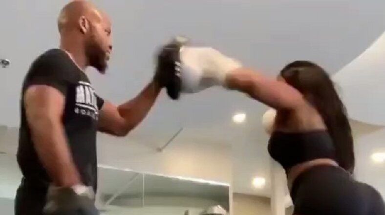 Jhonni Blaze goes viral for boxing in high heels