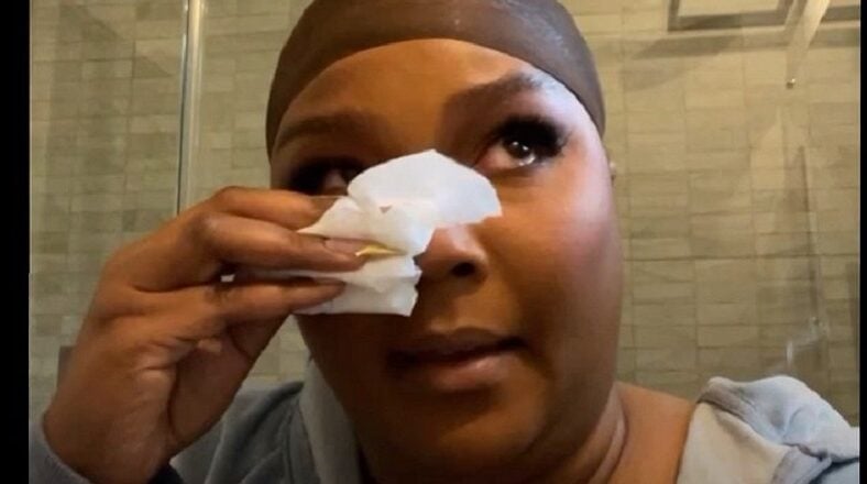Lizzo cries on IG Live after Rumors release, accusing people of bullying her over her weight, and of racism