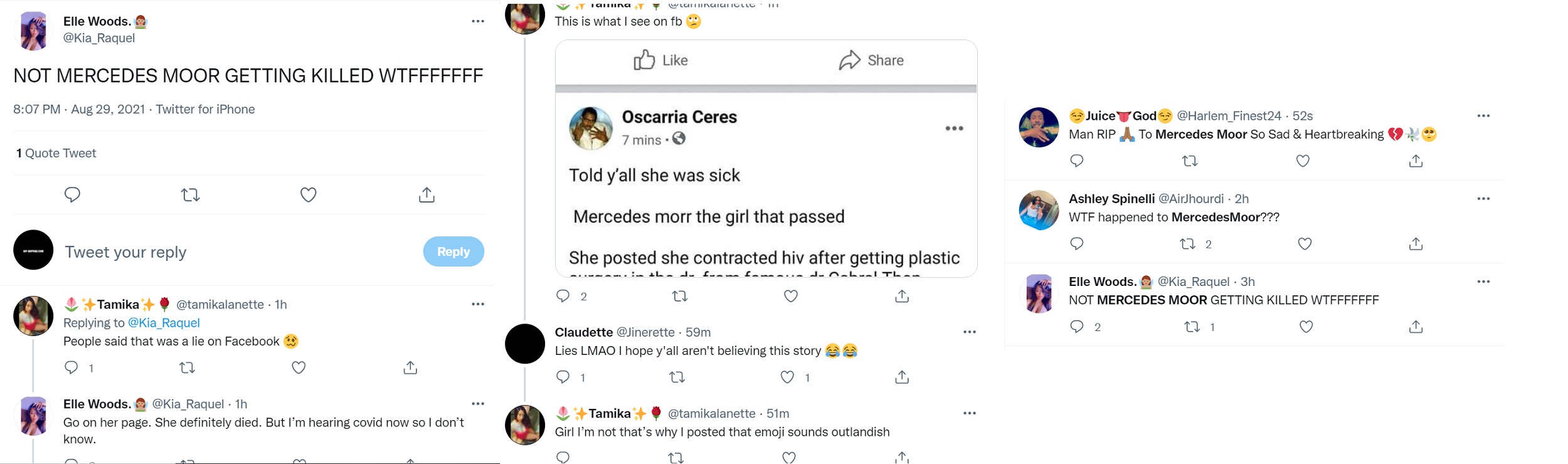 Mercedes Moor murdered during home invasion or died from HIV