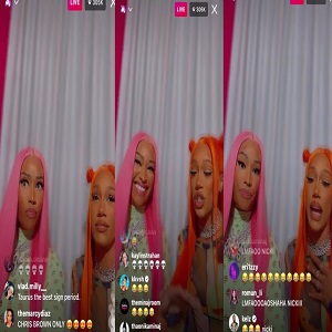 Nicki Minaj celebrates Bia collaboration Whole Lotta Money reaching top five on Urban Radio without a music video