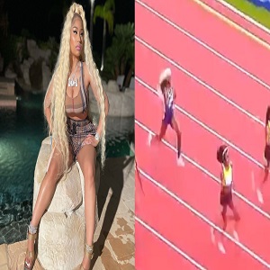 Nicki Minaj clowns Sha'Carri Richardson after her last place finish