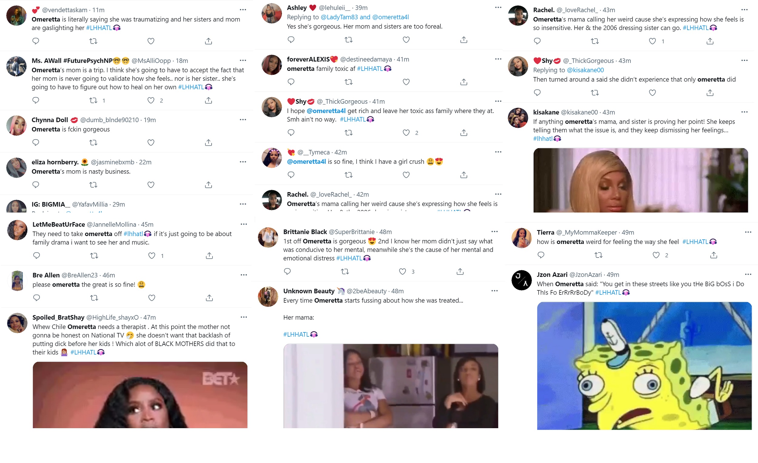 Omeretta gets called beautiful by fans and her sister and brother called toxic LHHATL