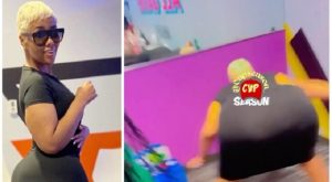 Akbar V twerks at what looks like a child's party