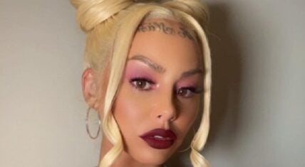 Amber Rose tells people to STFU about her forehead tatoo, as she enjoys hoe life