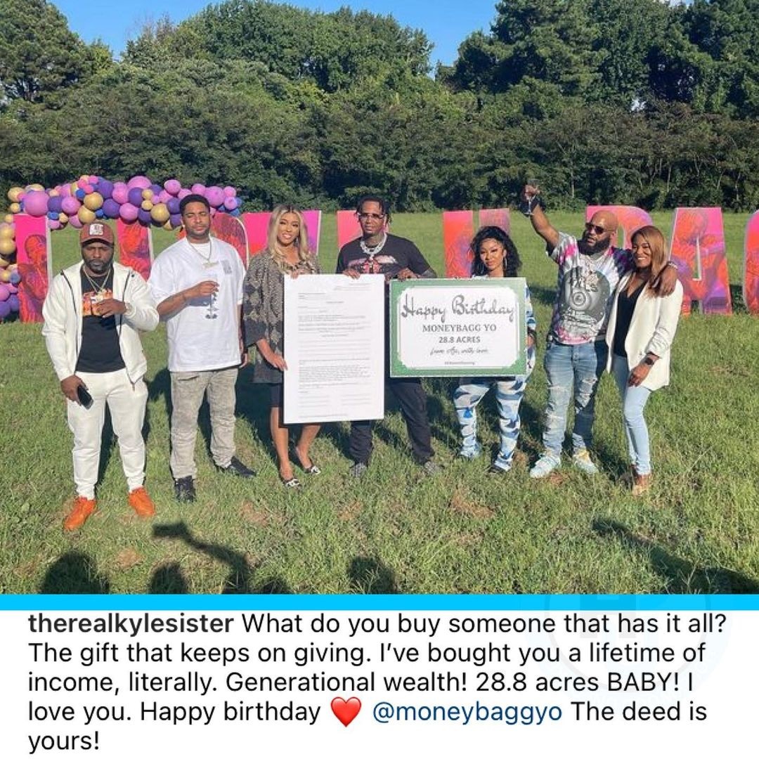 Ari buys Moneybagg Yo 28.8 acres of land for his 30th birthday