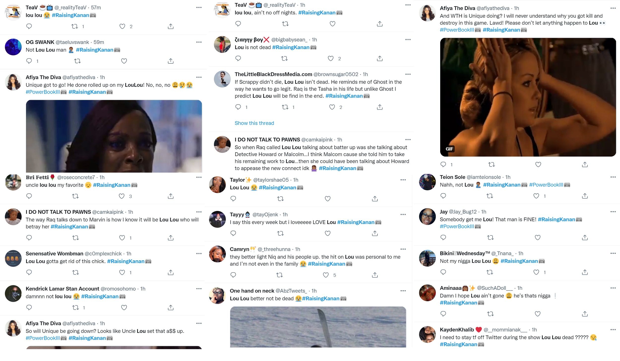 Fans on Twitter react to Lou Lou getting killed on Raising Kanan