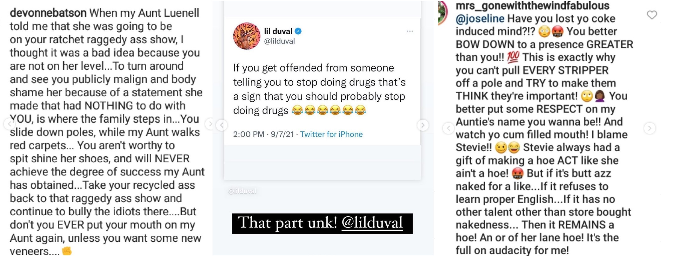 Joseline Hernandez fat shames Luenell for telling people to stop using drugs, following Michael K. Williams' death