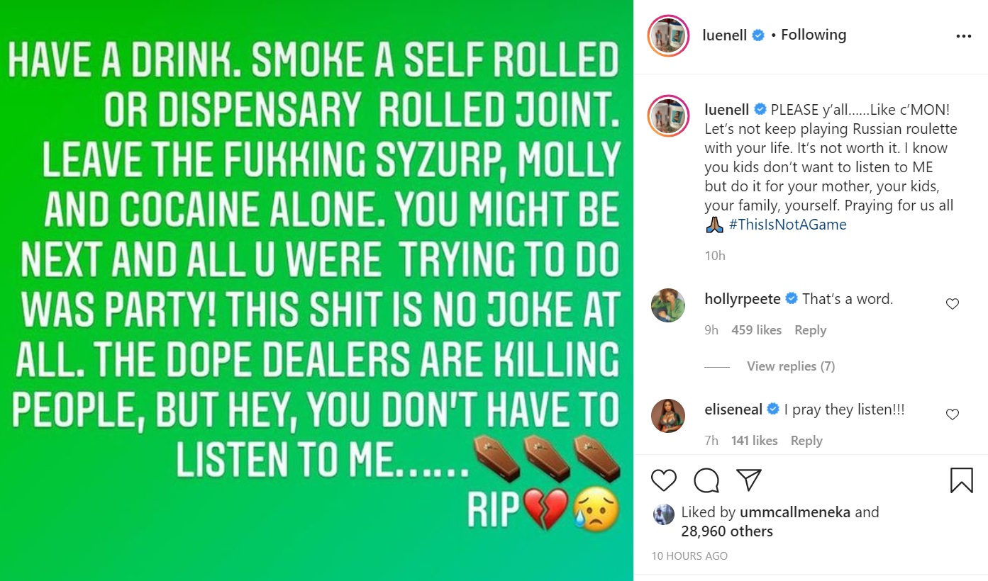 Joseline Hernandez fat shames Luenell for telling people to stop using drugs, following Michael K. Williams' death