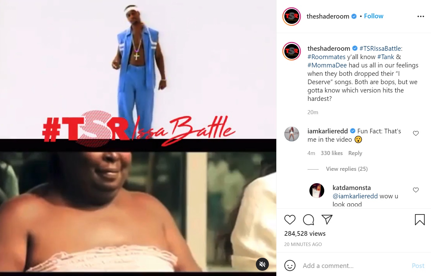Karlie Redd reveals she is in Tank's Maybe I Deserve music video
