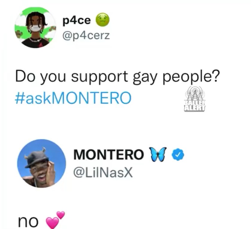 Lil Nas X says he does not support gay people