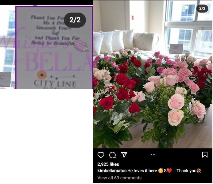 Safaree spotted on date with Kimbella Matos and Matos has been gifted flowers from secret boyfriend