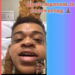 Spotemgottem is recovering in the hospital and does FaceTime with Shawn Cotton