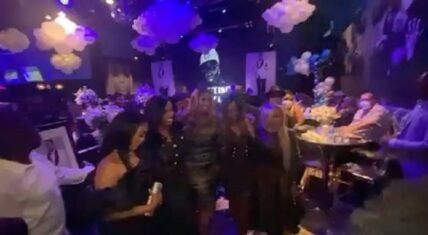 Trina arrives at Gregg Leakes' funeral to support NeNe