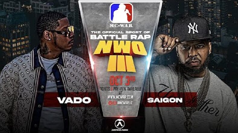 Vado and Saigon will face off in MC War pay-per-view rap battle on October 3