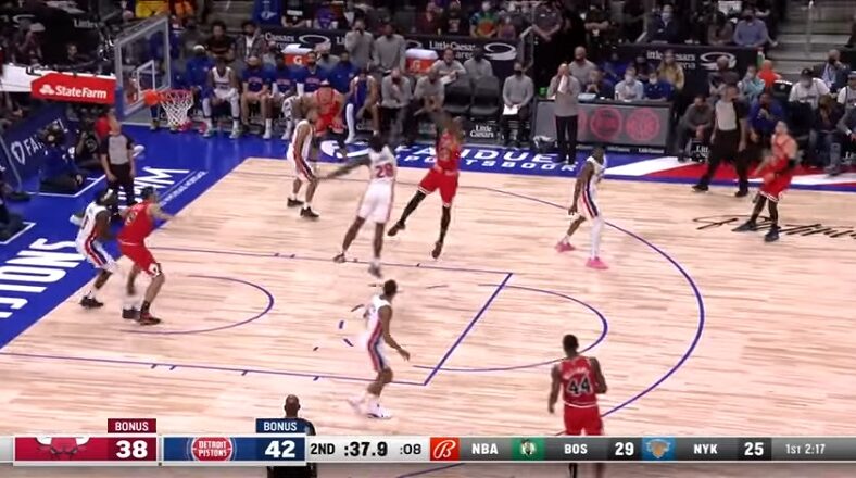 Chicago Bulls at Detroit Pistons opening night 2021