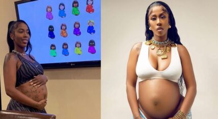 Kash Doll responds to fans who accuse her of faking pregnancy because her stomach tattoos aren't visible in her maternity pics