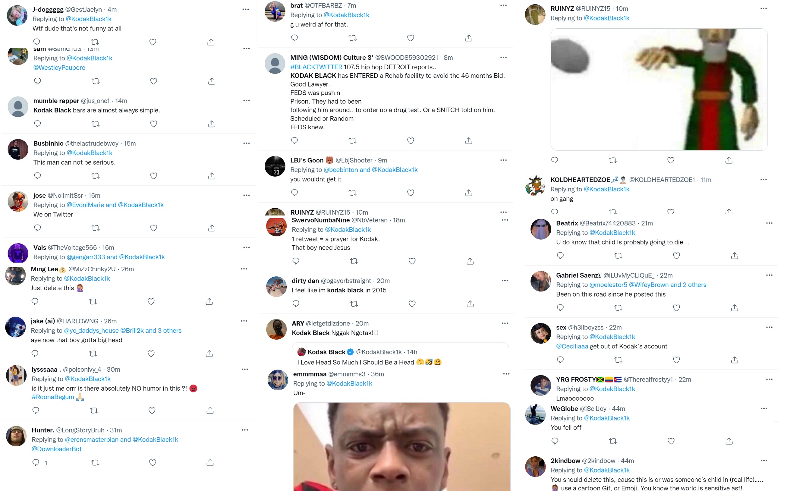Kodak Black gets dragged by Twitter for making fun of a disabled child, who went onto die