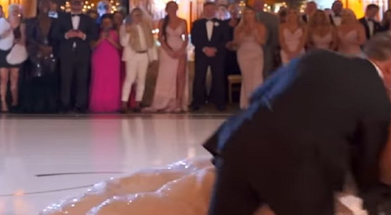 Marie Blanchard and her husband fell during their wedding dance