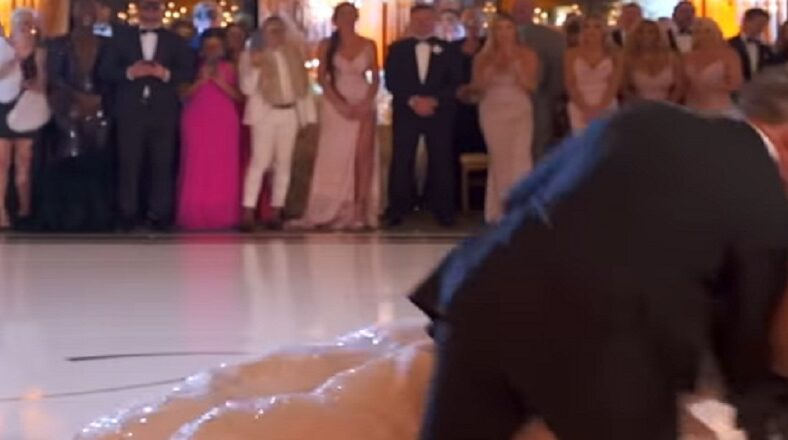 Marie Blanchard and her husband fell during their wedding dance