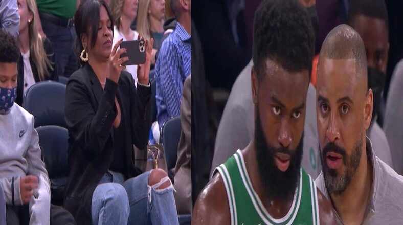 Nia Long watches husband, Ime Udoka, in Celtics head coaching debut