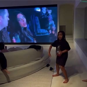 North West dances for her mom, Kim Kardashian, for her 41st birthday