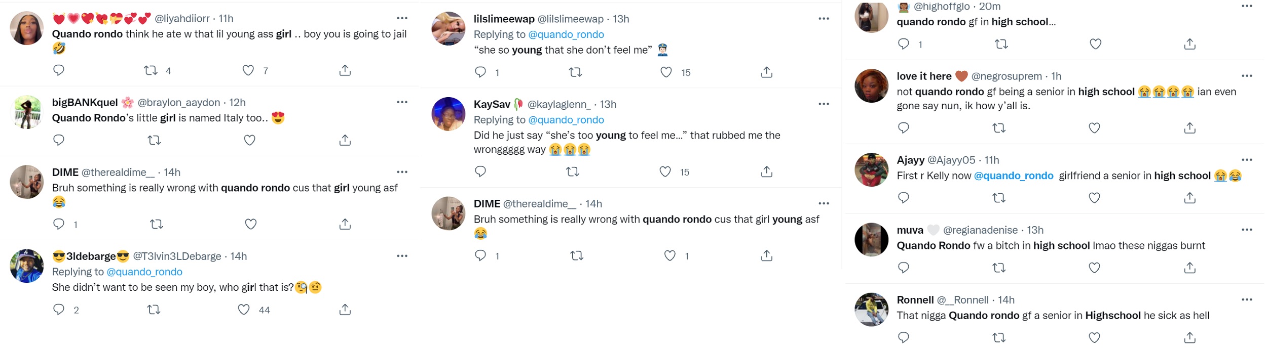 Quando Rondo is allegedly dating a girl who is a high school senior