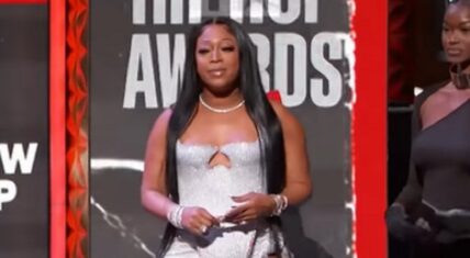 Trina has people thinking she is pregnant because she looks super thick at the BET Hip Hop Awards
