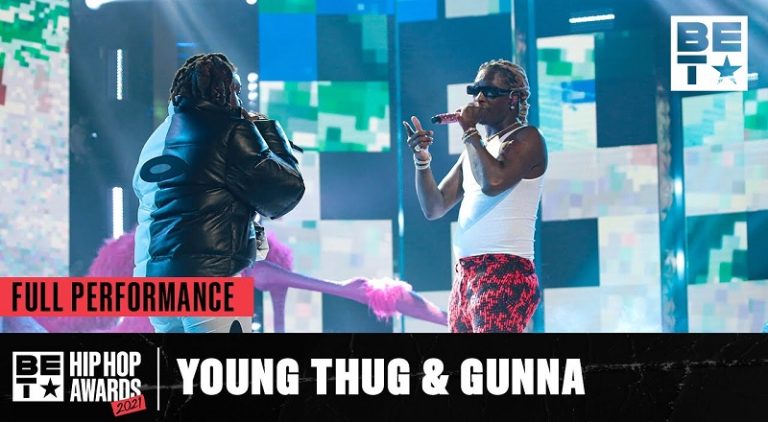 Young Thug and Gunna perform at the BET Hip Hop Awards