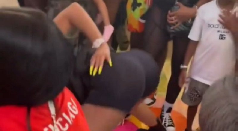Yung Miami twerks at her daughter's birthday party