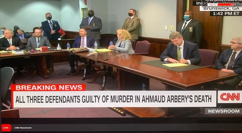 All three defendants found guilty in the murder of Ahmaud Arbery