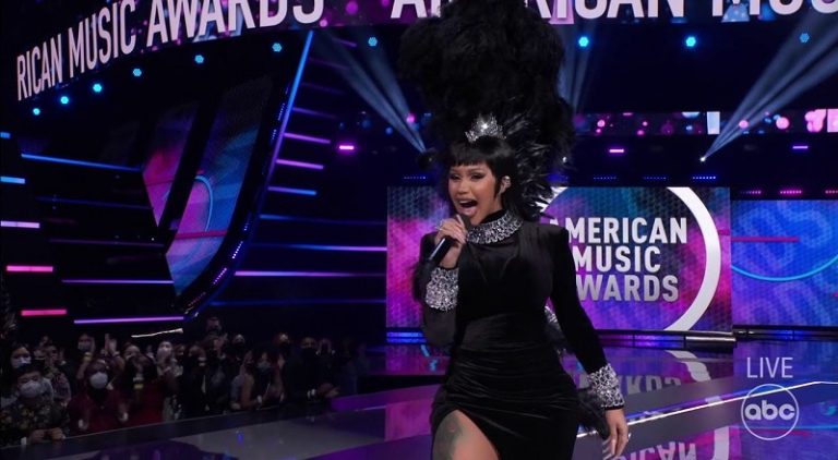 Cardi B opening monologue at the 2021 American Music Awards