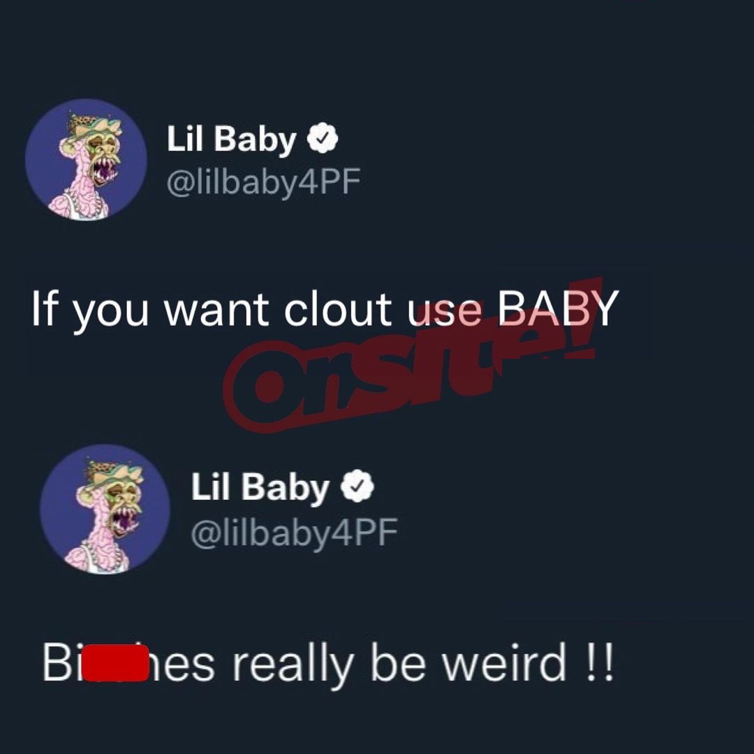 Lil Baby says women use him for clout, after Saweetie sits on man's lap pic